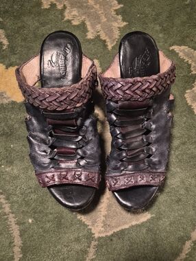 freebird Red and Brown Strappy Outdoor Sandals